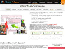 Tablet Screenshot of ladysorganizer.com
